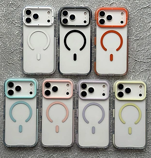 قاب کریستال سری مگسیف قاب ناب ghabnaab Crystal Series With Magsafe Iphone